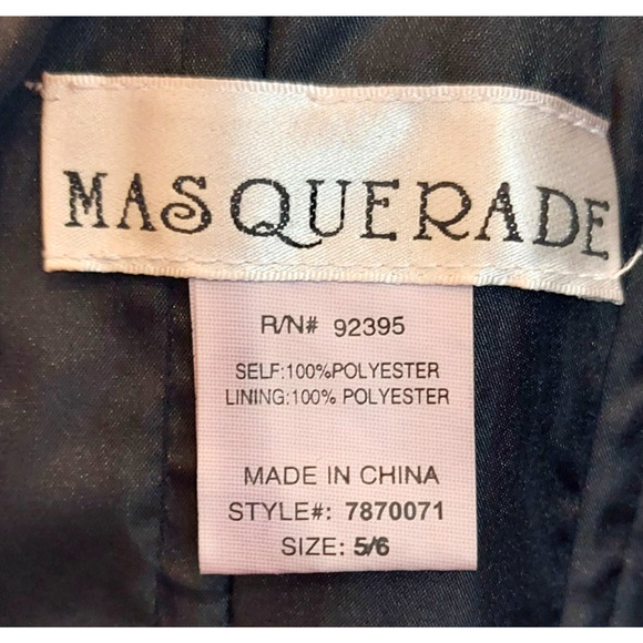 Masquerade Red/Black‎ Strapless Corset Dress Size 5/6 Party Prom Evening Tulle - Picture 10 of 10